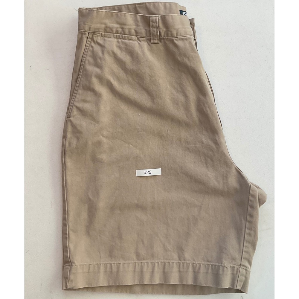 VTG Polo Ralph Lauren Khaki Chino Shorts Mens Size 38 Flat Front Classic Fit
